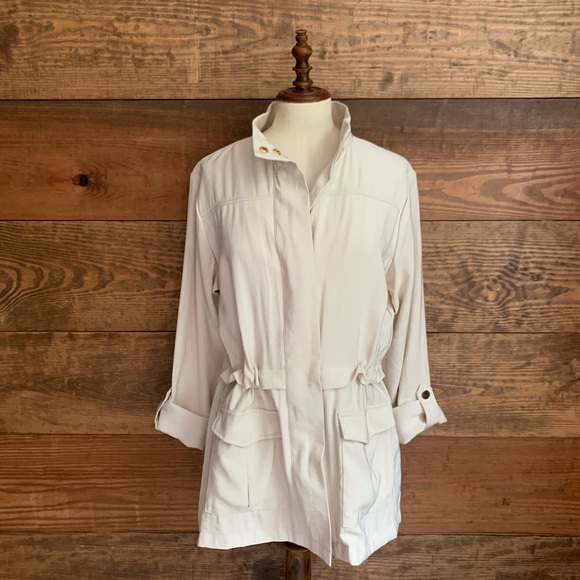 a new day Jackets & Blazers - A New Day Off-White Anorak Jacket